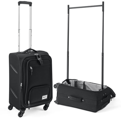 BRÜUN Dance Bag with Garment Rack – Rolling Trolley with 360° Spinner Wheels, Perfect for Dance Competitions & Travel