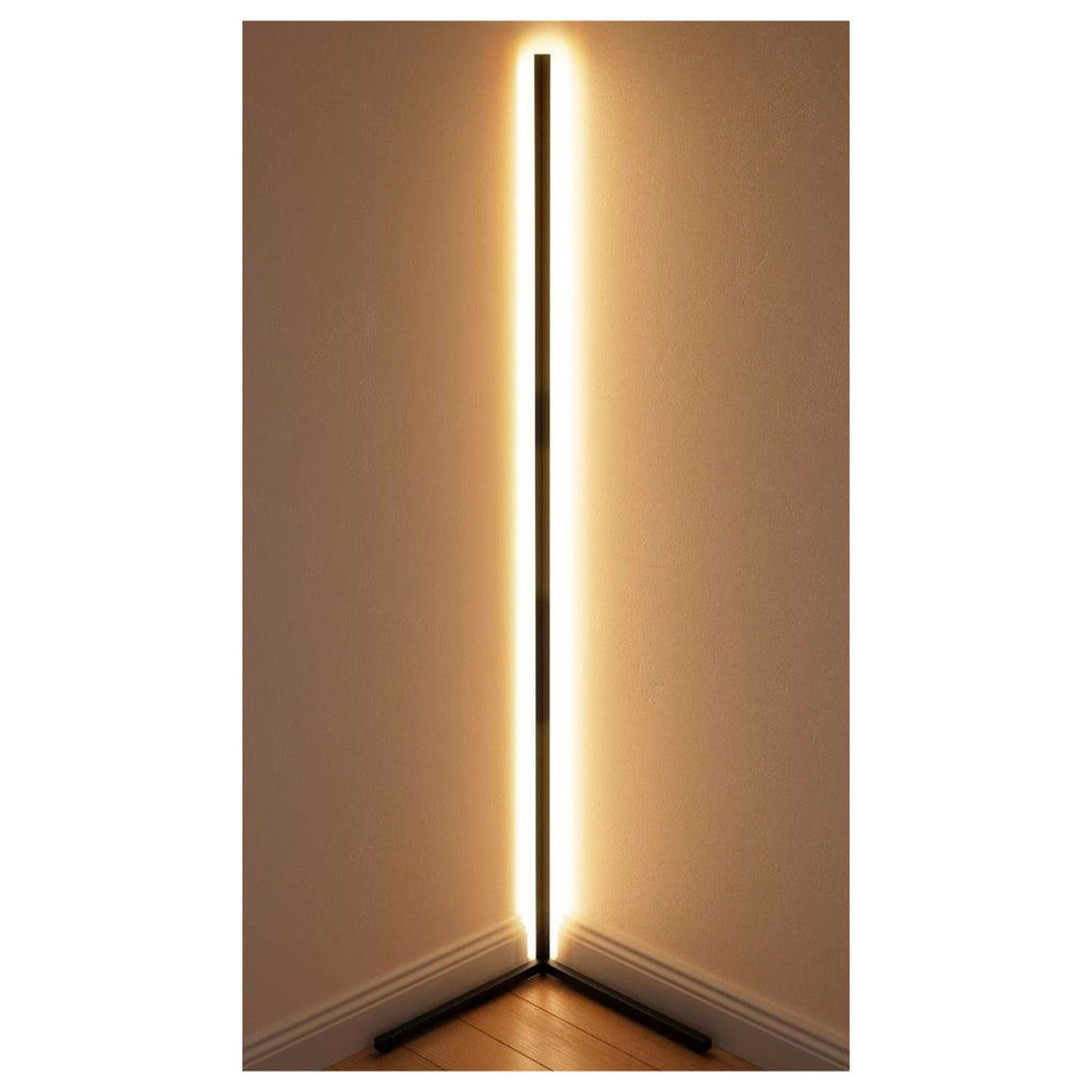Corner Floor Lamp Led | Minimal Nordic Decoration Standing Tripod Lamps Ligh (Warm White)