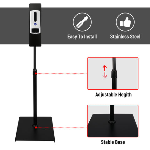 "30% Discount on Open Box" BRÜUN Stand Thermometer Intelligent Automatic Disinfection Alcohol Dispenser Two In One