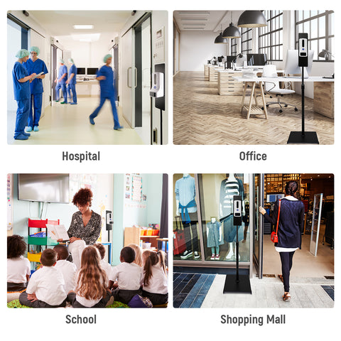 "30% Discount on Open Box" BRÜUN Stand Thermometer Intelligent Automatic Disinfection Alcohol Dispenser Two In One