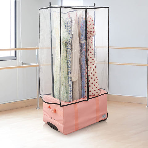 BRÜUN Garment Cover of Duffel Bag for Dust and Damage Protection of Clothes – A Large Size Transparent and Waterproof Garment protector for Jackets, Coats, shirts and more