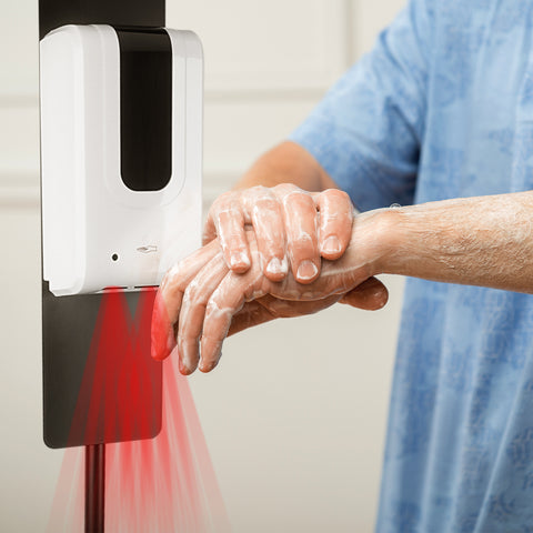 Hand Sanitizer Stand with Dispenser Touchless Automatic Disinfection