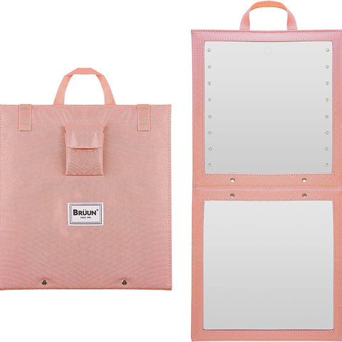 "30% Discount on Open Box" BRÜUN Backstage Hanging Mirror for Dance Bag with Dimmable LED Lights for Focused Glow with Touch Sensitive Power Button